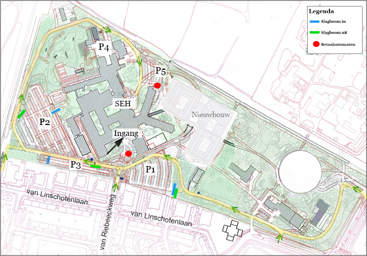 Parkeer plattegrond Hilversum