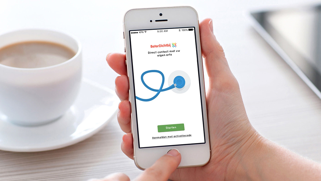 De app BeterDichtbij: videobellen en appen tussen patiënt en zorgverlener
