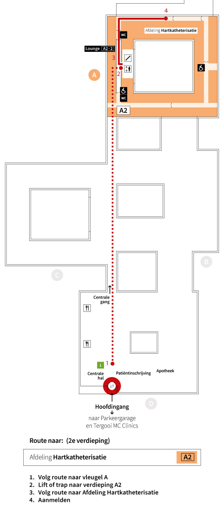 Plattegrond A2 Hartkatheterisatie