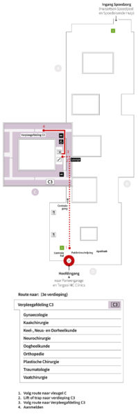 Plattegrond C Verpleegafdeling Tergooi Mc